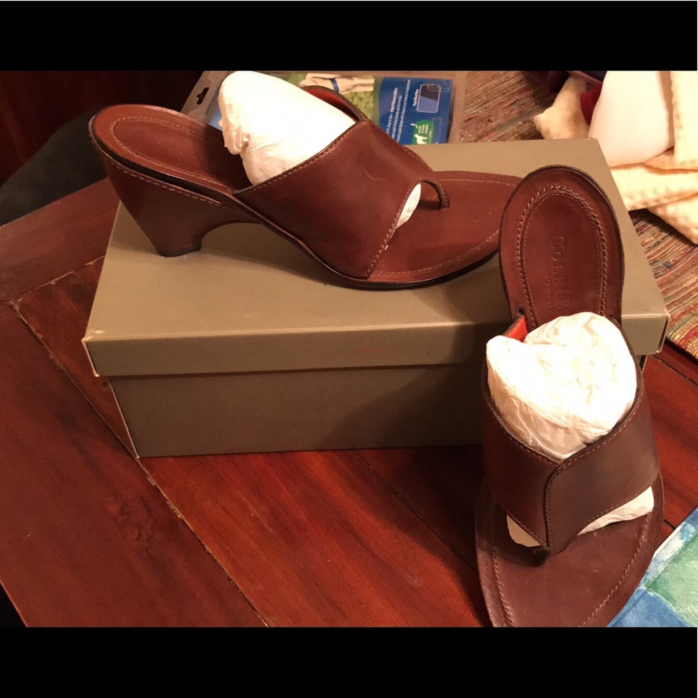 ColeHaan wedge heel sandals. Summer Vibe